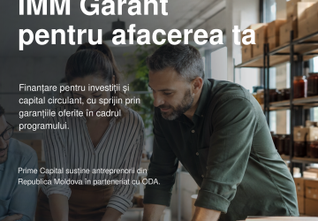 OCN PRIME CAPITAL ȘI ODA SUSȚIN MICII ANTREPRENORI PRIN PROGRAMUL IMM GARANT